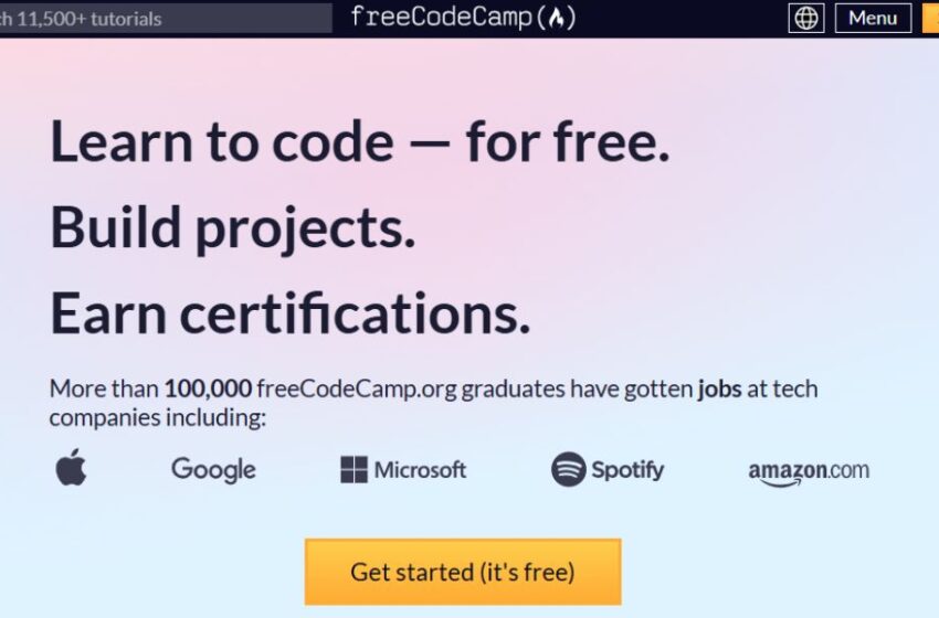 موقع Free Code Camp لتعلم البرمجة من الصفر للاحتراف مجانًا - نستفيد ...