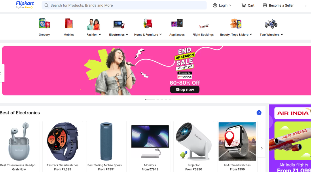 أفضل المنتجات من موقع flipkart 