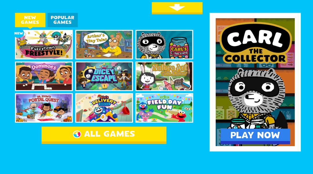 الاستفادة من موقع PBS Kids