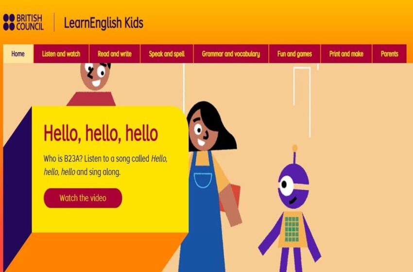 مميزات موقع Learn English Kids – British Council