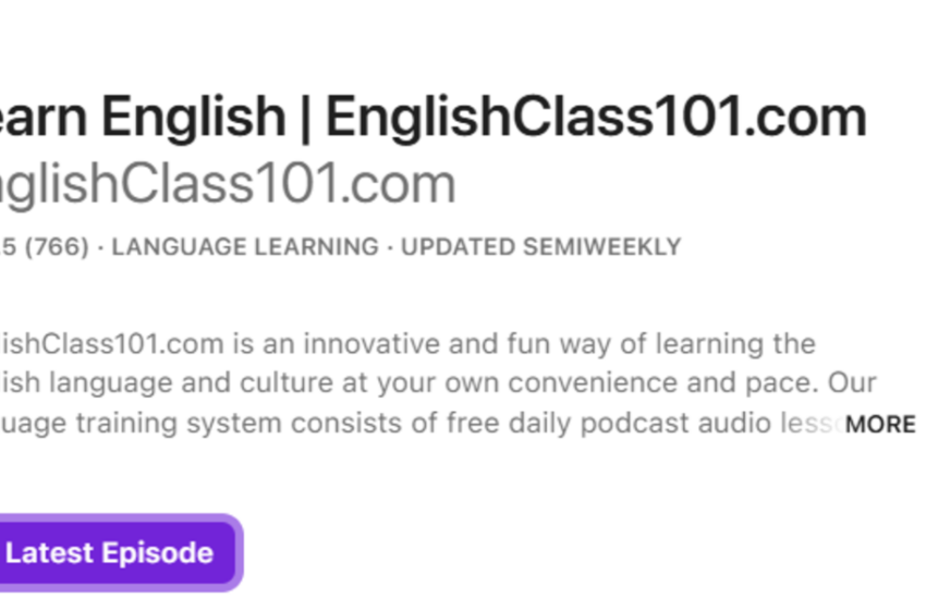  English Class 101 : البودكاست المثالي في تعلم اللغة الإنجليزية بشكل ممتع