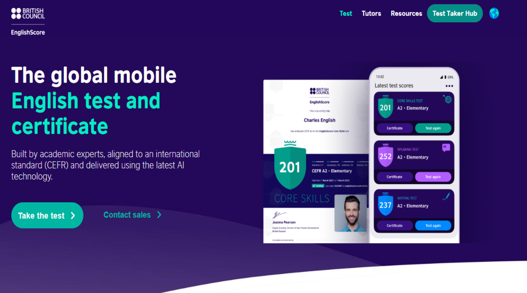 منصة EnglishScore