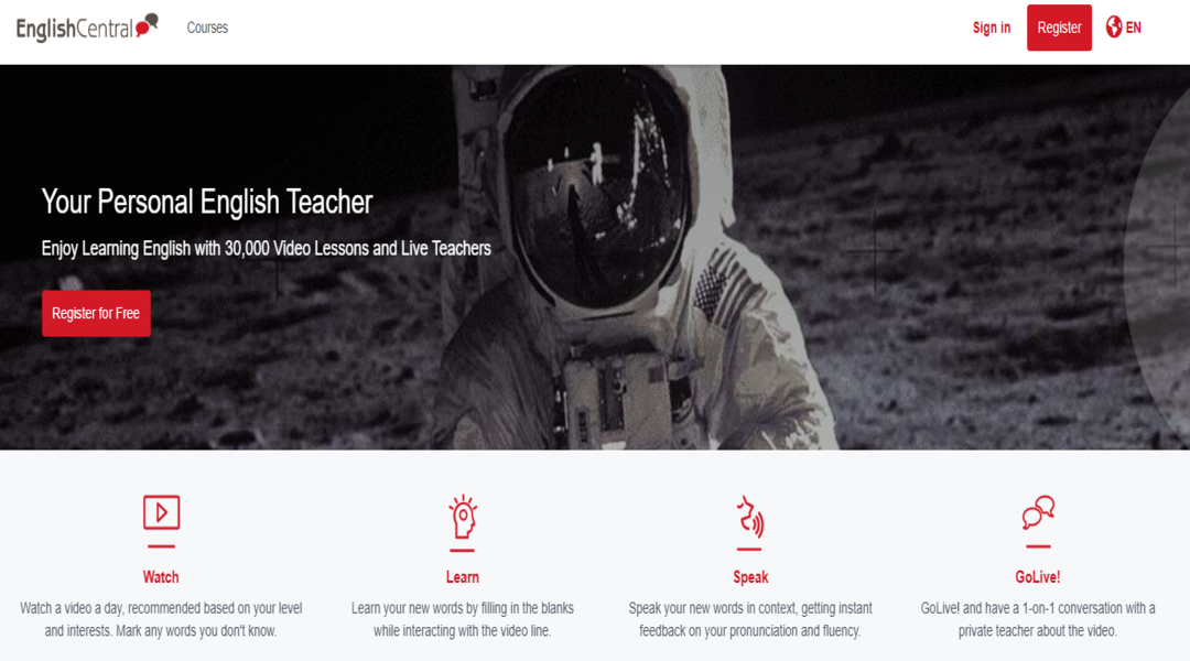 منصة English Central