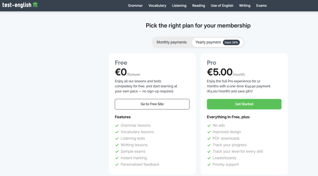 منصة TestEnglishOnline 