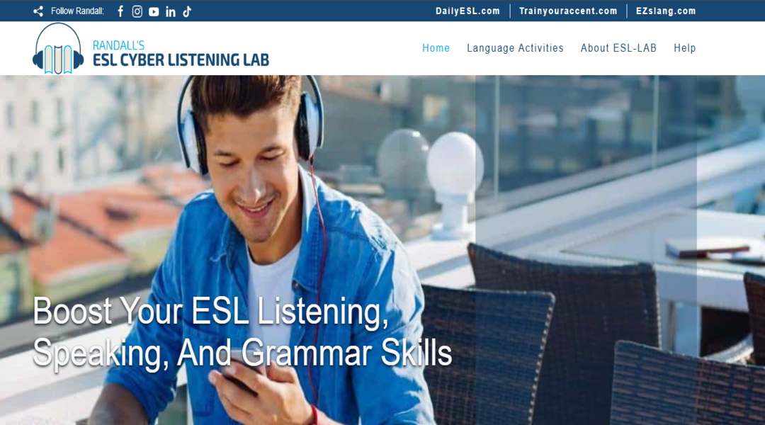 موقع Randall's ESL Cyber Listening Lab