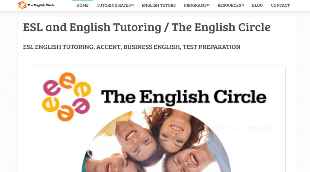موقع The English Circle