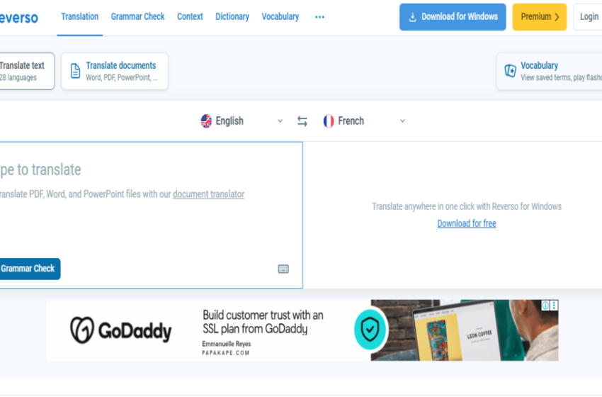 شرح موقع Reverso