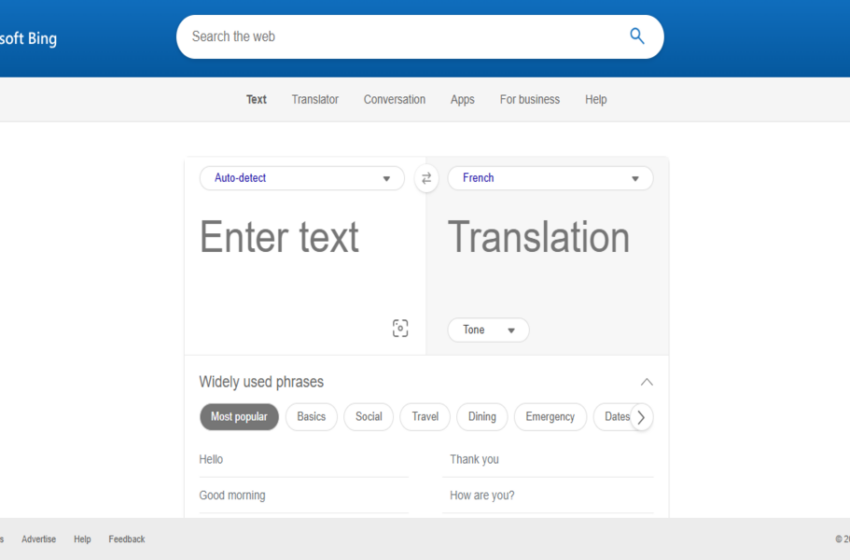 منصة Microsoft Translator
