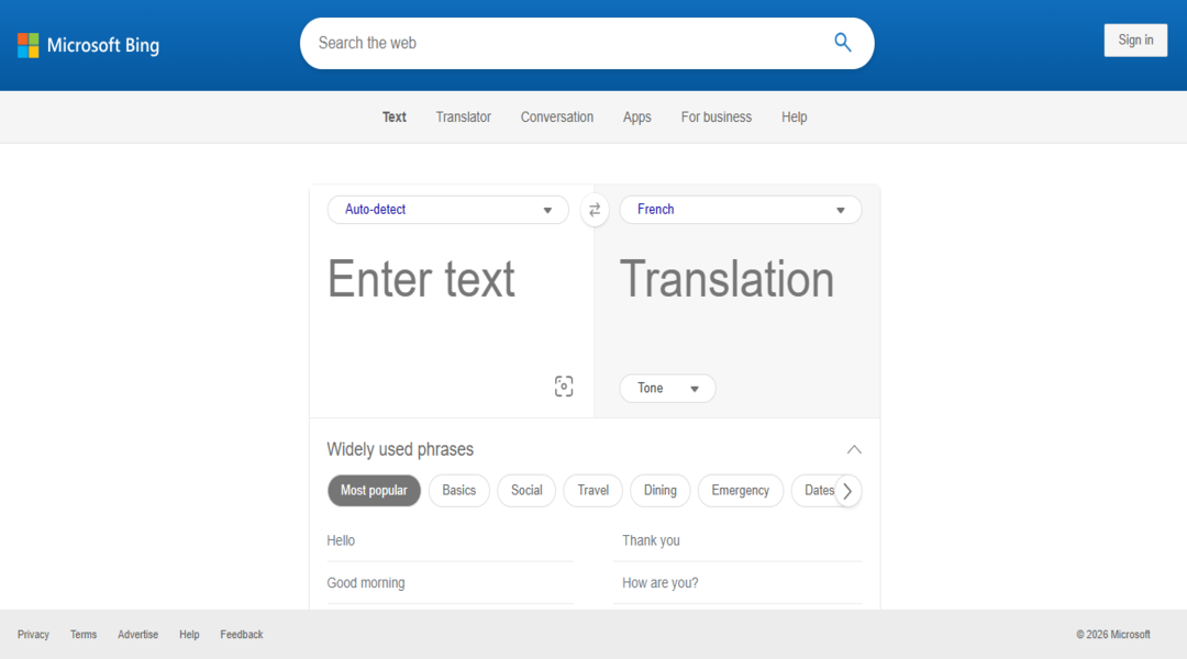 منصة Microsoft Translator