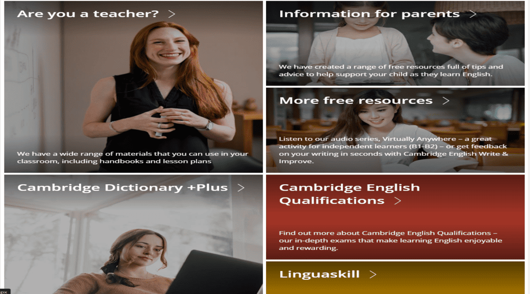 موقع Cambridge English