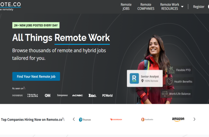  موقع Remote.co: دليلك لاكتشاف فرص العمل عن بعد