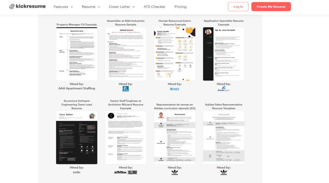 موقع Kickresume