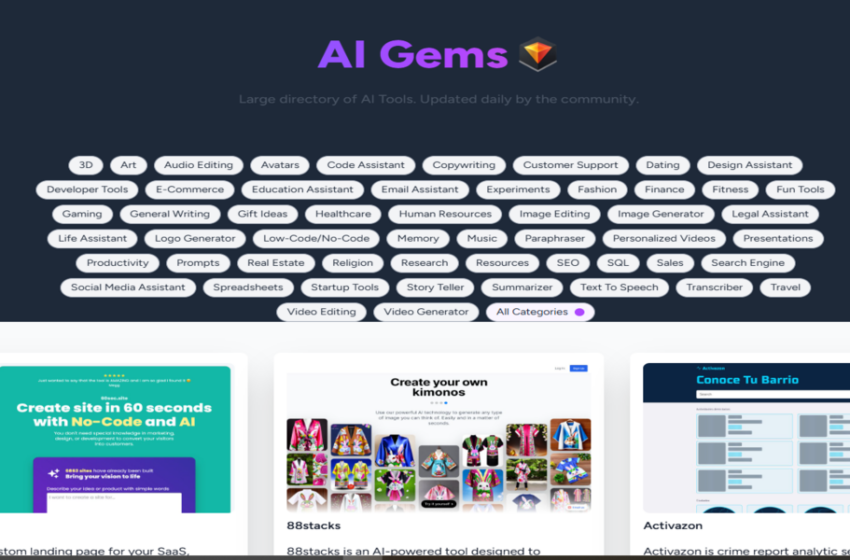 موقع AI Gems